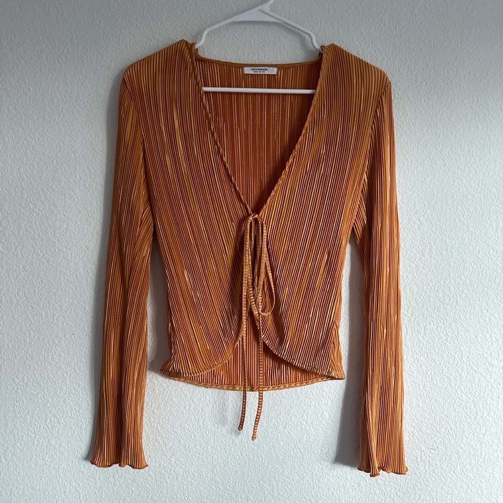 peppermayo barcelona nights tie front top